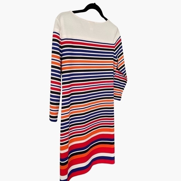 Ruby Rd. Colorful Stripes Shift Dress Size Medium - Picture 3 of 7